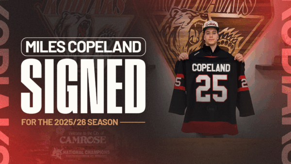 Kodiaks Sign Defenseman Miles Copeland for 2025/26 Season