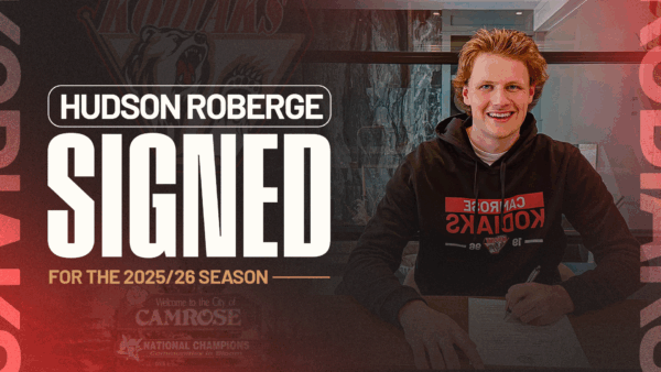 Kodiaks Sign Defenseman Hudson Roberge for 2025/26 Season
