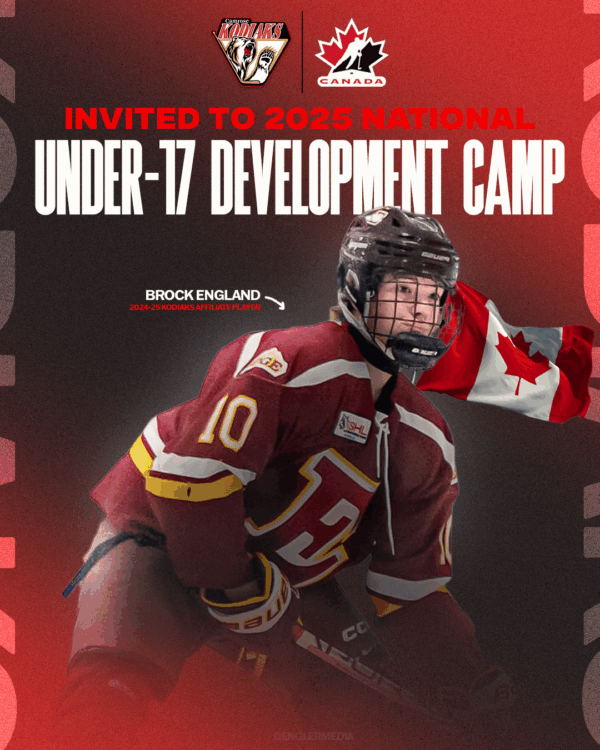 Kodiaks AP named to Team Canada Development Camp Roster