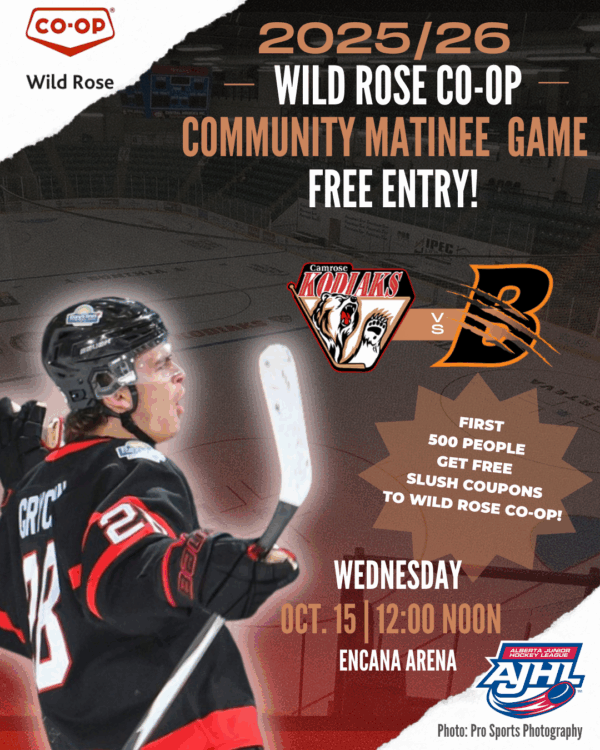October 15th Wild Rose CO-OP Community Matinee Game