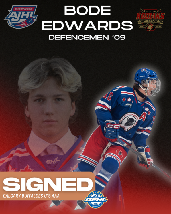 Kodiaks Sign Edwards for the backend!