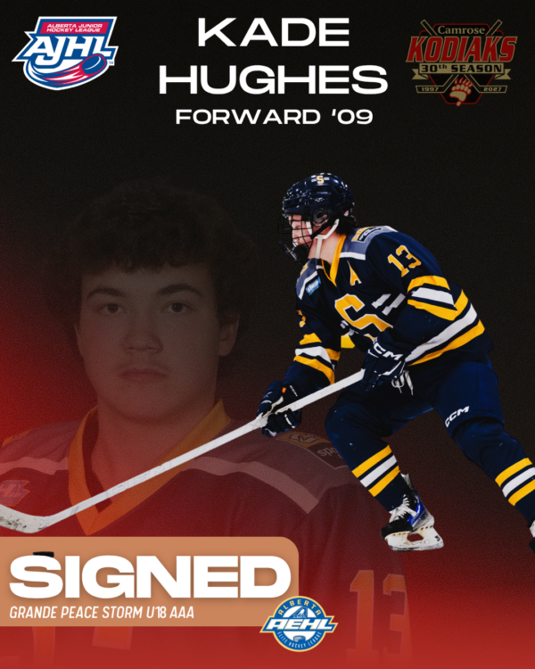Kodiaks Sign Hughes!